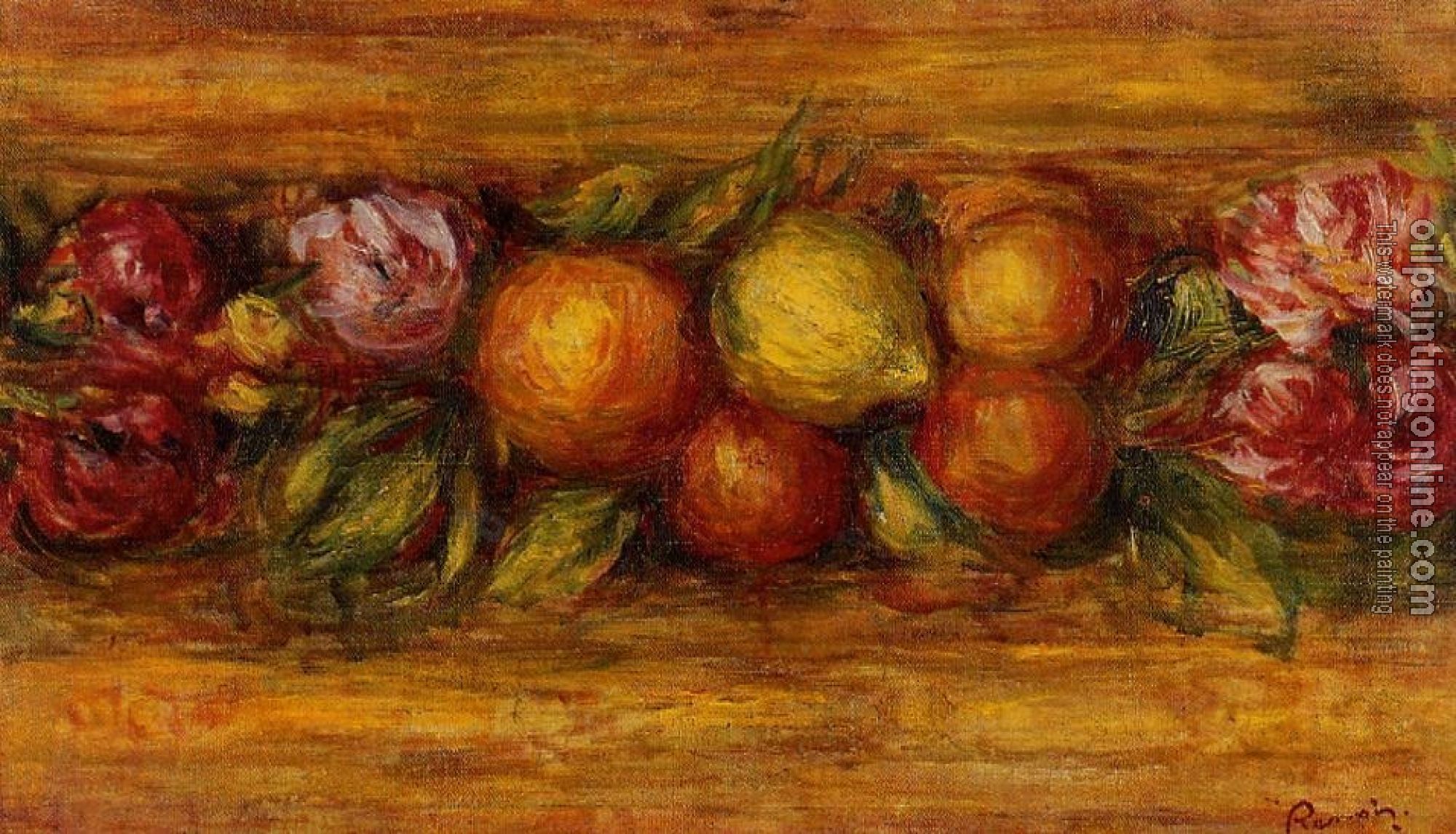 Renoir, Pierre Auguste - Garland of Fruit and Flowers